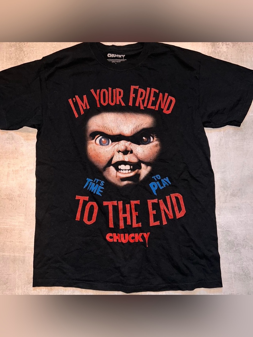 Chucky Graphic Short Sleeve Tee - Black